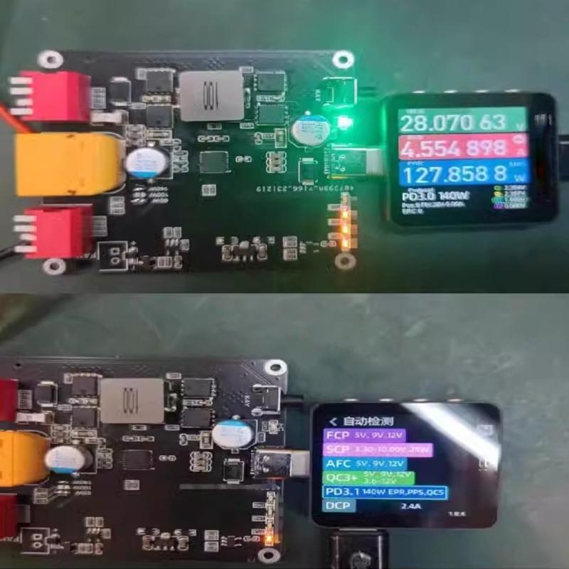 IP2366 PD3.1 140W Bidirectional Fast Charging Module Charging 2S 3S 4S 5S 6S Lithium Battery Charging Board