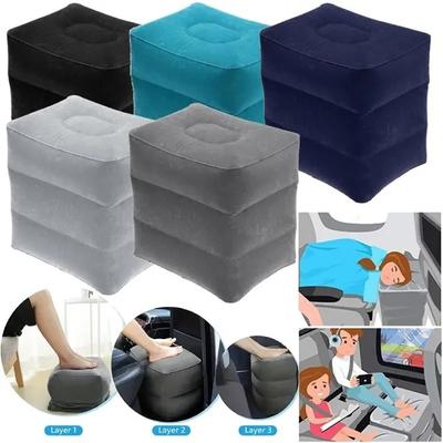Cuscino gonfiabile per poggiapiedi per ufficio da viaggio portatile, cuscino per letto per bambini, aeroplani, automobili, autobus, treni