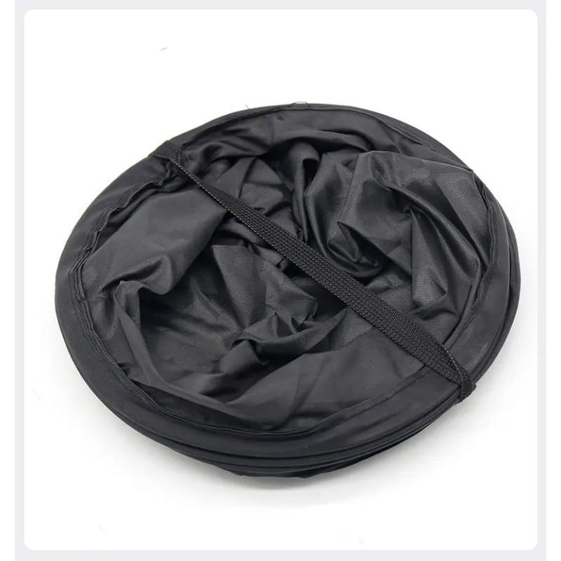 Foldable Black Car Trash Can, Large Capacity Oxford Cloth, Garbage Basket, Dirty Clothes Basket, Toy Storage Bucket  Car Storage