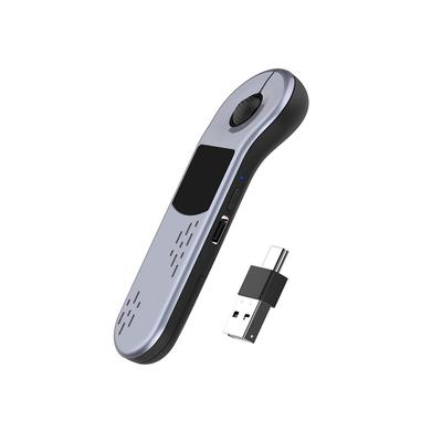 Bluetooth Dual Mode Multifunctional Air Mouse Remote with Touch Compatible with and Lightweight 22g Compatible Gray & 2.4GHz Panel, Presentations,