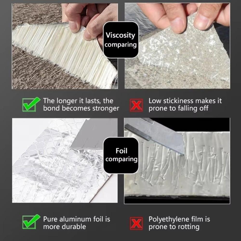 Stop Leaks Aluminum Foil Tape Sealing Self-adhesive Sealing Tape Anti Leakage Tape  Roof Repair