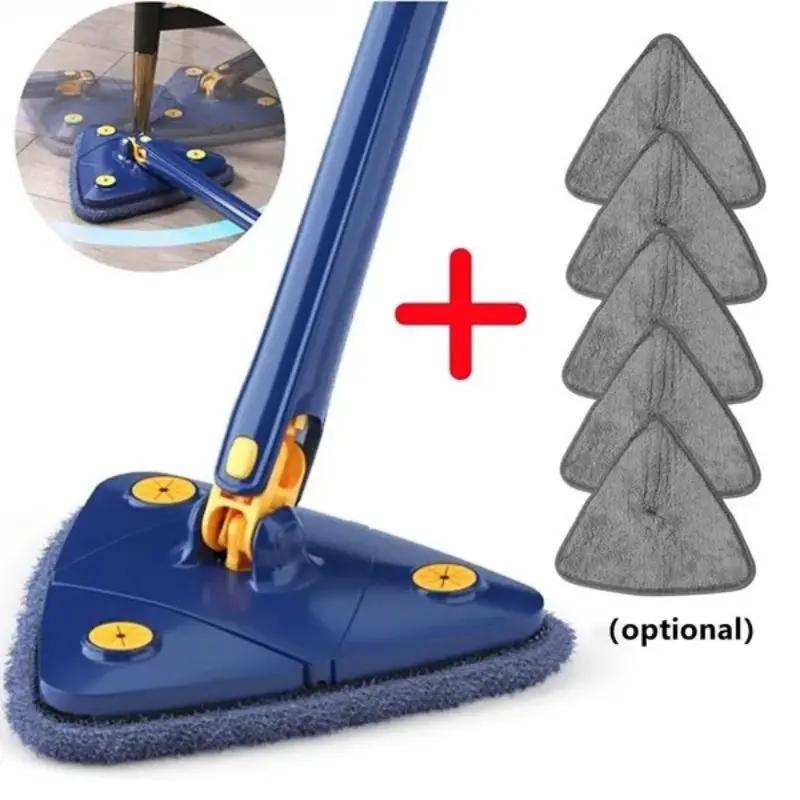 Adjustable Triangle Mop Set, 360-Degree Rotation, Suitable For a Variety Of Household Cleaning And Can Be Used On Walls And Glass Surfaces