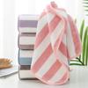 35X75Cm Stripes Absorbent Quick Drying Bath Towel Soft Adults Face Hand Towels Coral Fleece Bathroom Swim Bath Towels