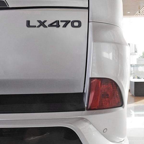 Black Edition S LX470 LX570 Autoaufkleber für LX Heckklappe Kofferraum Abzeichen Emblem Buchstaben Aufkleber Trim Ersetzen Zubehör