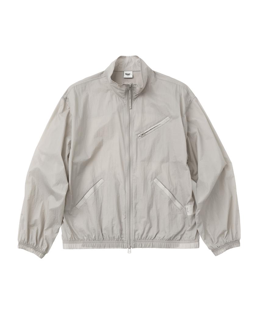 Wmc [Uv Protection] 2-Way Sheared Stand Neck Jacket_Grey