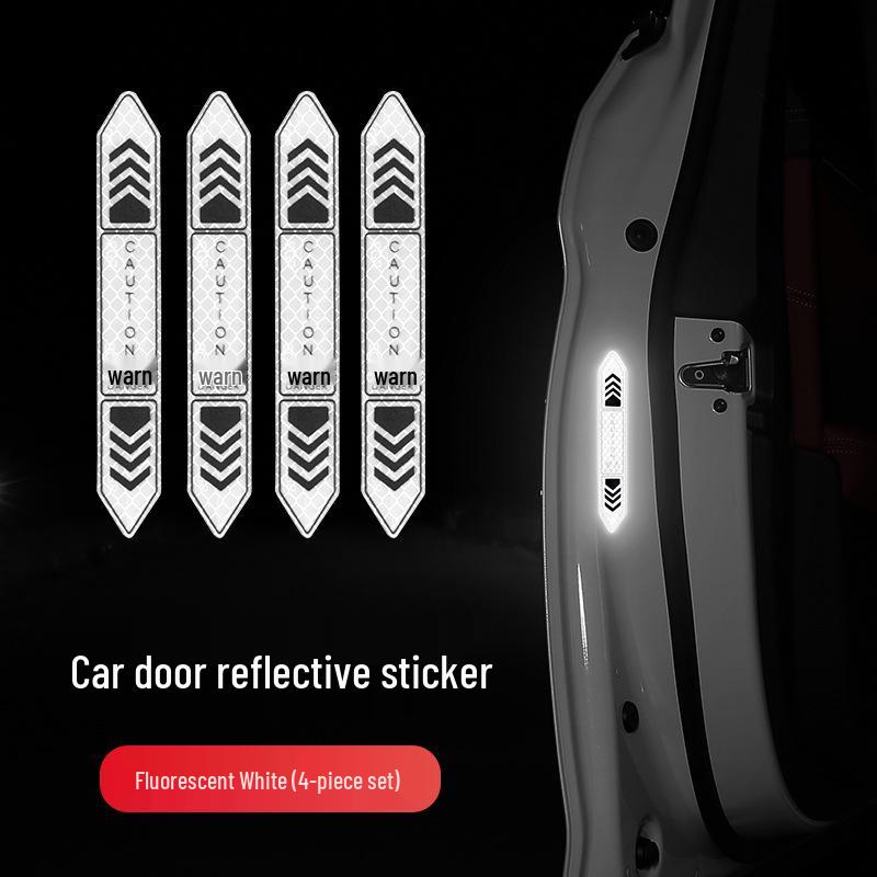 Reflective Car Door Warning & Anti-Collision Sticker Strip - Decorative & Creative