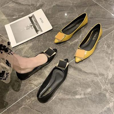 Fashion Pointed Toe Slip-on Shoes for Women Clothing Trend 2025 Vintage Chic and Elegant Korean Style Modest A Line New In Woman Flats