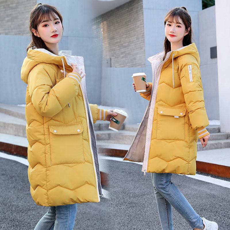 Padded clothes women's medium and long winter clothes new loose bread clothes down padded clothes jacket jacket