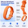 Einfarbiges Silikon-Sportarmband Kompatibel mit Google Fitbit Air Fitness-Tracker Armband für Aktive Wear