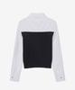 MIND BRIDGE WOMEN [W] Cable Knit Layered Shirt