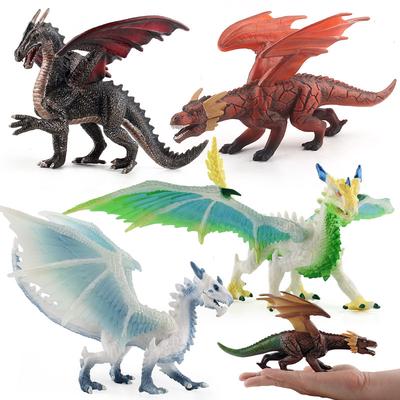 Kinder Simulation Solides Dinosaurier Modell Puppe Wildtier Plastik Fliegender Drache Dinosaurier Spielzeug Ornament Sammlung