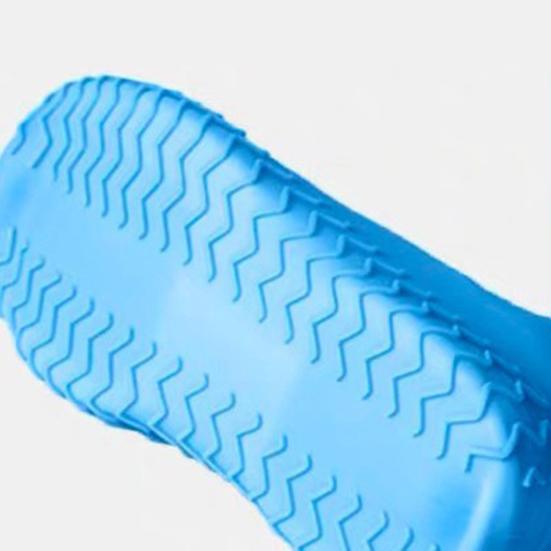 1 Pair Rain Boot Cover Waterproof Silicone Shoe Covers Anti-Slip Elastic Overshoes Thickened Rainproof Shoe Protectors