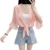 Summer 2026 Women's French Chiffon Sun Protection Cardigan Shawl