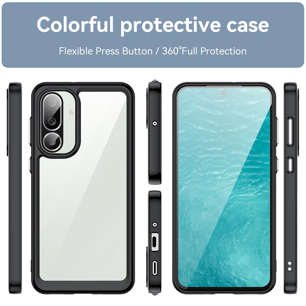 For Samsung Galaxy M56 5G/F56 5G Case TPU+Acrylic Protective Clear Phone Cover
