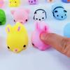 35PCS Soft Glue Stress Relief Toys Cute Animal Finger Silicone Fidget Toys Pinching Joy Pressing Release Decompression Toy Gifts