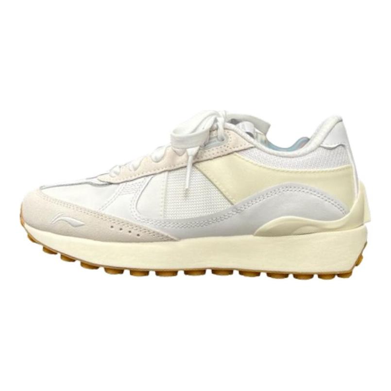 Li-Ning Comfortable Versatile Wear-Resistant Breathable Low-Top Casual Shoes Men sneaker Off-White AGCU178-2
