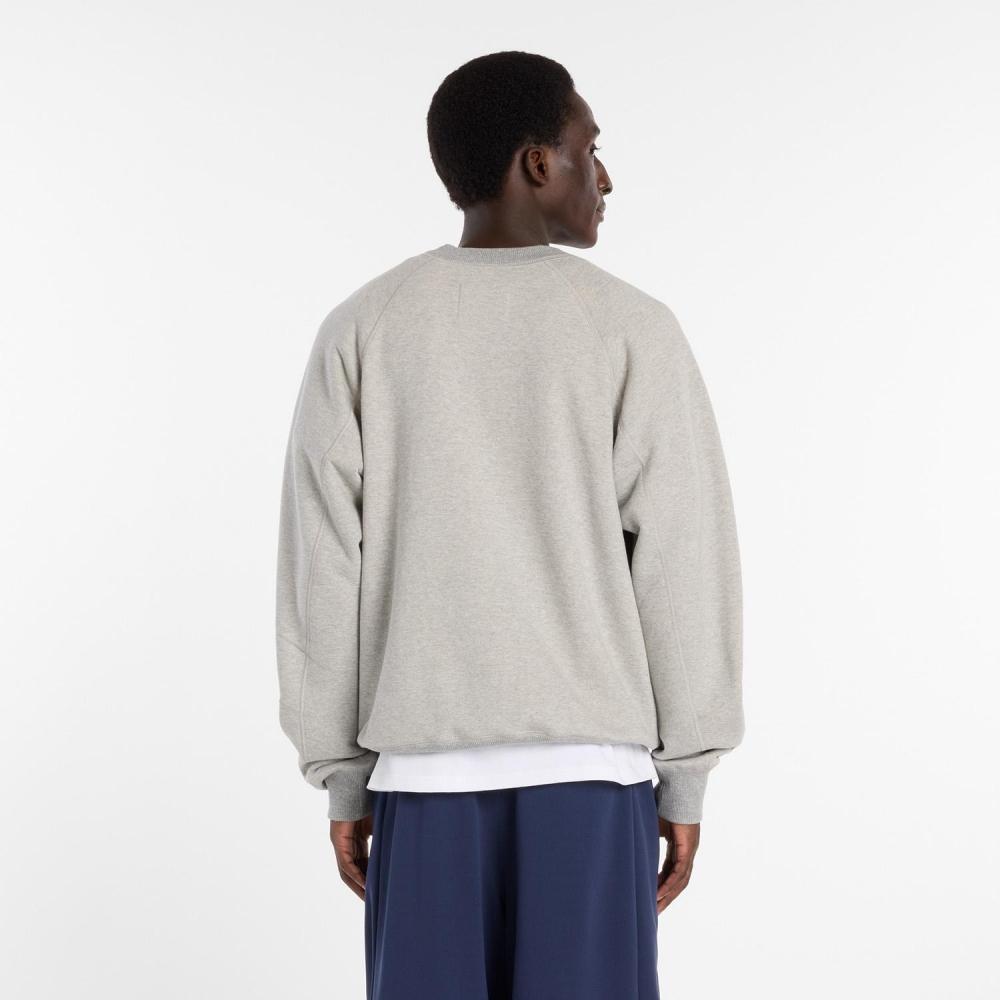 New Balance M Nb Grey Regular Fit Crewneck Mt61h143Agt Agt