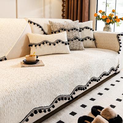Special-shaped Sofa Cushion 2025 New Four-season Universal Light Luxury High-end Sofa Cover Simple Straight Non-slip Seat Cushion