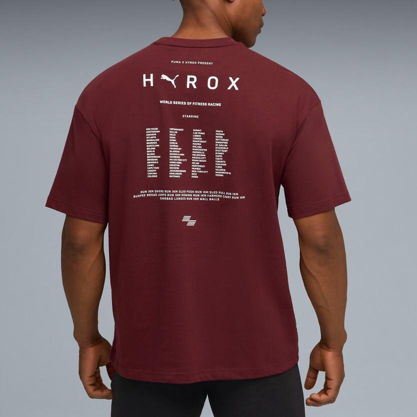Puma X Hyrox Collaboration Lifestyle SS25 Pullover Simple Round Neck Short Sleeve T-Shirt Men T-Shirts 527576-96