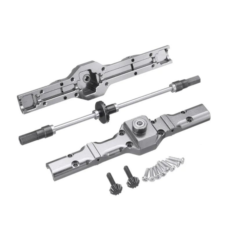 WPL Metal Front and Rear Axle Set for WPL C14 C24 C34 C44 B14 B24 1/16 RC Car Upgrades Parts Accessories
