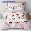 SEVENTEEN Pattern Bedding,Quilt Set Quilt Cover Pillowcase Home Birthday Gift (1 * duvet cover + 2 * pillowcase, without core)