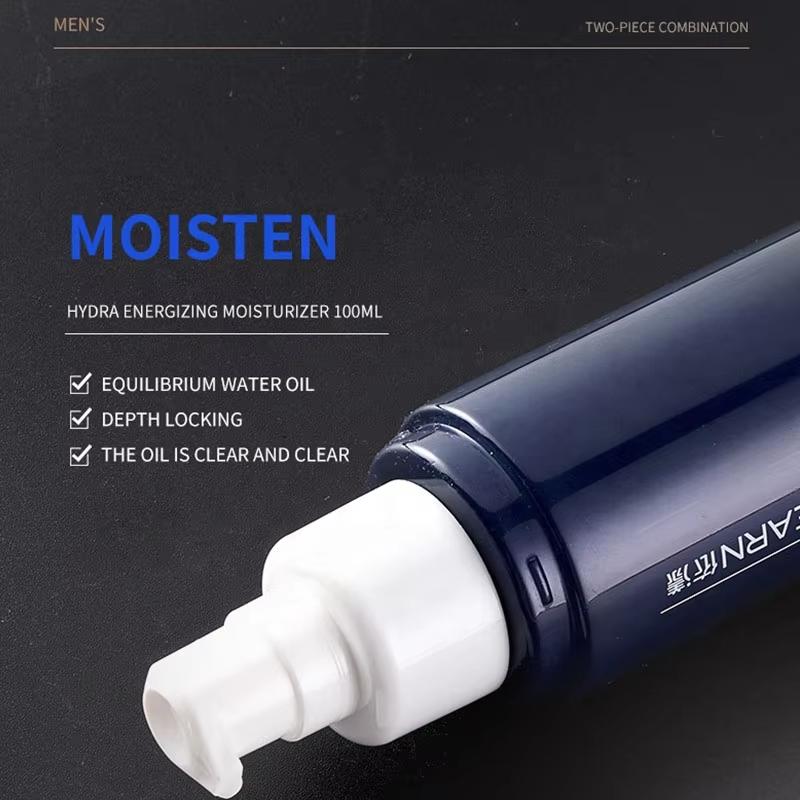 Men's Facial Care Kit Toner Essence Lotion Refreshing Moisturizing 2 Pcs Boxed Toner & Face Lotion Skin Care Set For Birthday & Festival Gifts