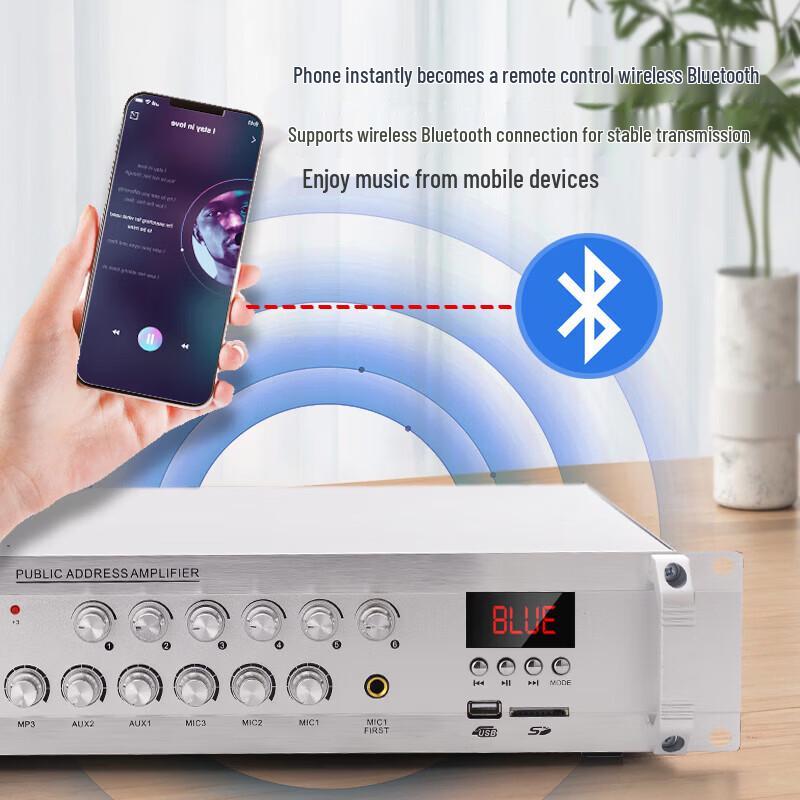 SAST 500W Bluetooth Constant Voltage PA Amplifier CN Plug (adapter Included)