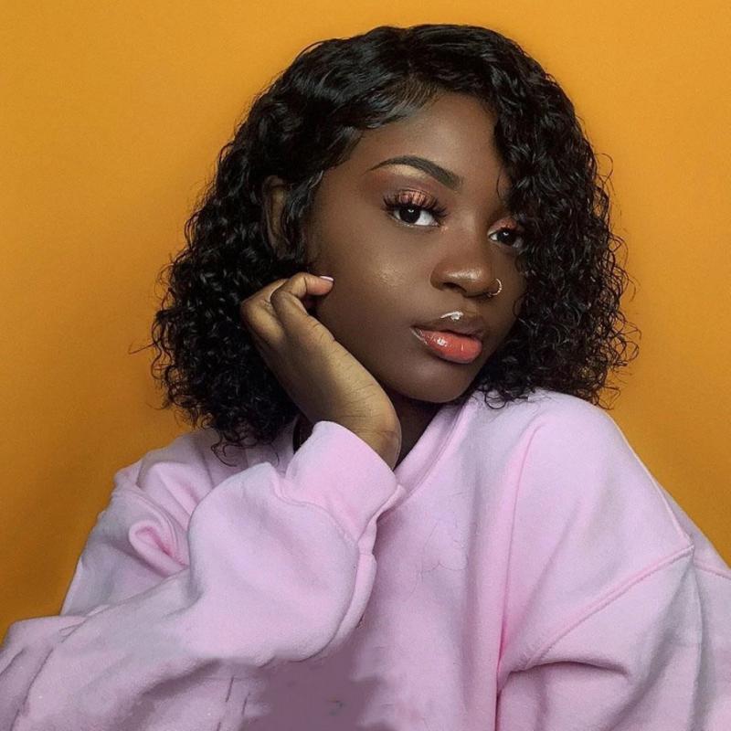 New Small Curly Wigs European And American Wigs Short Curly Hair Cover Bob Short Hair Headgear