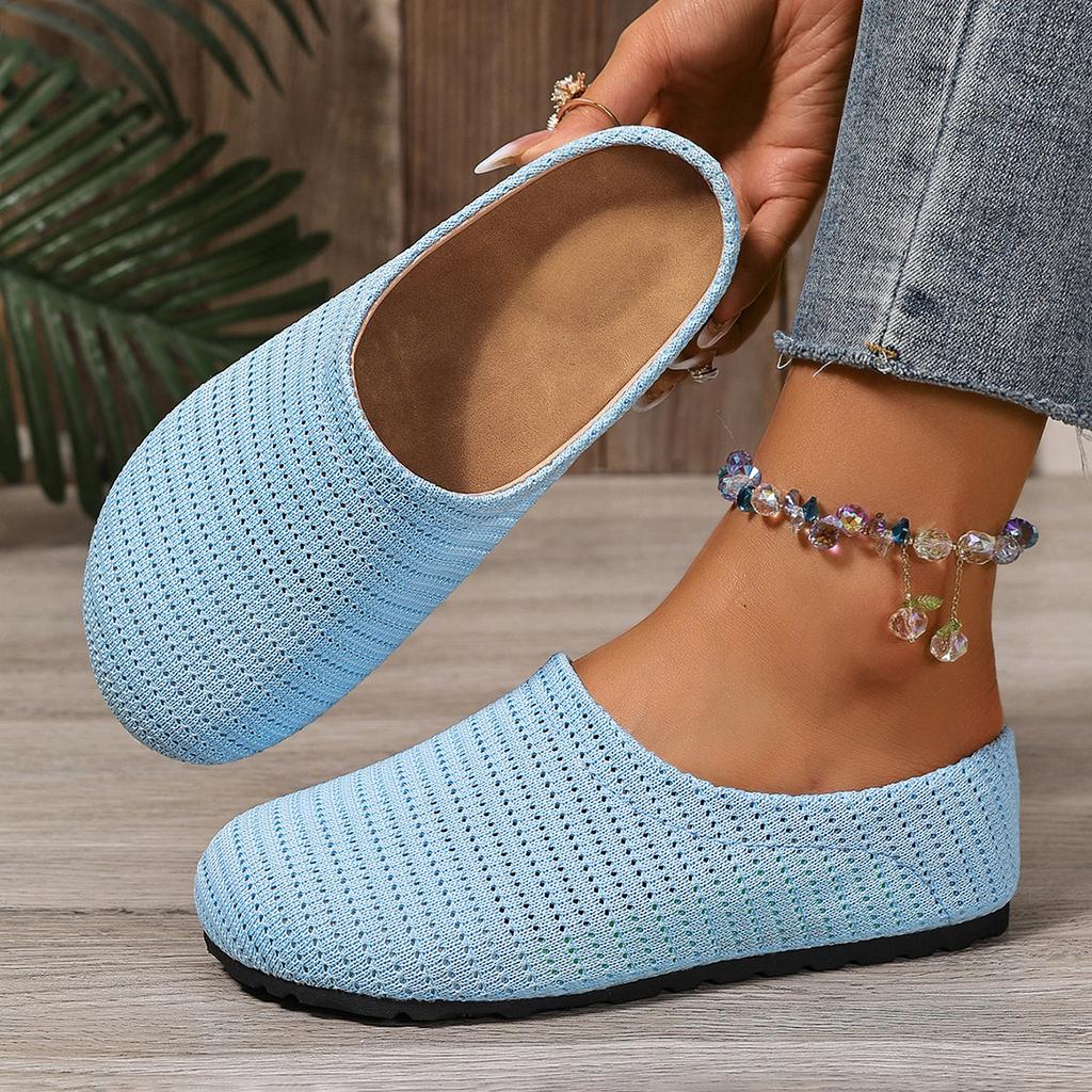 Pinti moteriški plokščiapadžiai šlepetės elegantiški seklūs mulų batai vasaros naujos mados šlepetės 2025 vaikščiojimui jaukios minkštos sandalės