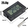 Fy-10 Mini LCD Termômetro Digital Aquário Carro Banho de Água Temperatura Tester Detector Monitor Sensor de Temperatura Incorporado