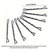 100pcs Black Straight Line Hair Clip U-shaped Needle Lady Coffee Hairpins Curly Wavy Grips Women Pins Styling Hair Accessories