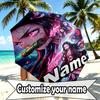 Custom Name Personalized Demon Slayer Print Umbrella, Auto Open Close, 8‑Rib Sturdy Frame, Commute Camping Hiking Use, Birthday Gift
