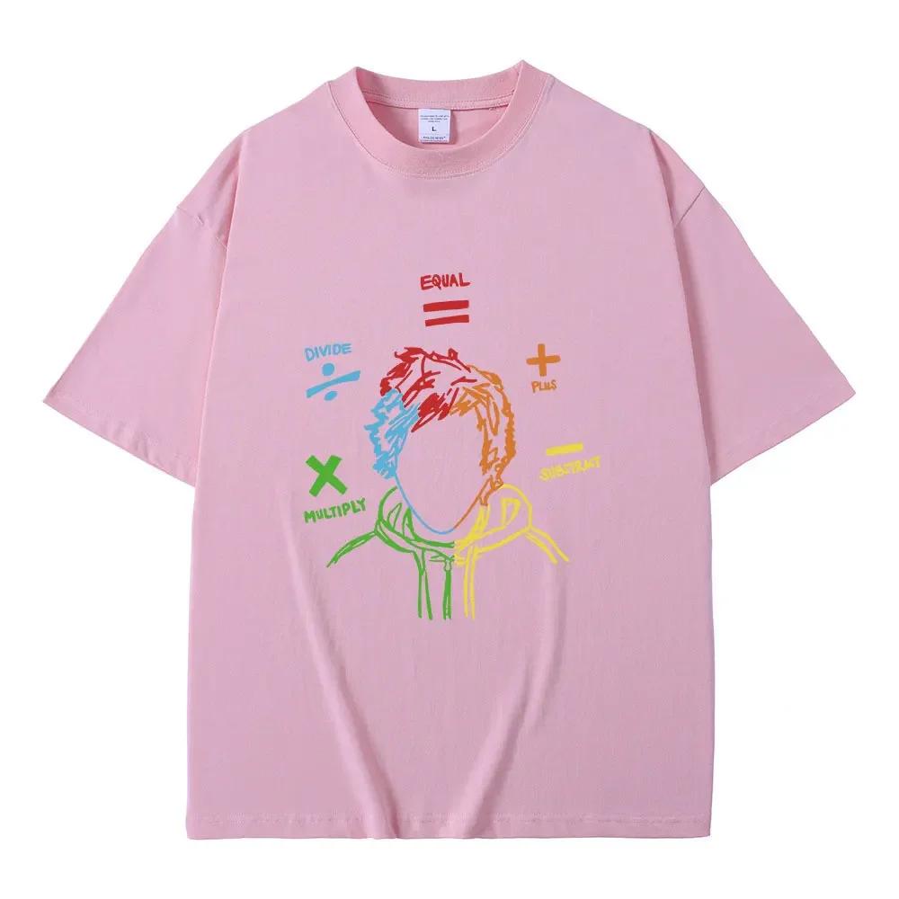 Ed Sheeran The Math Tour Sheerios Print T Shirt Harajuku Fashion Women Clothing Casual Hip Hop Tee Shirt Loose