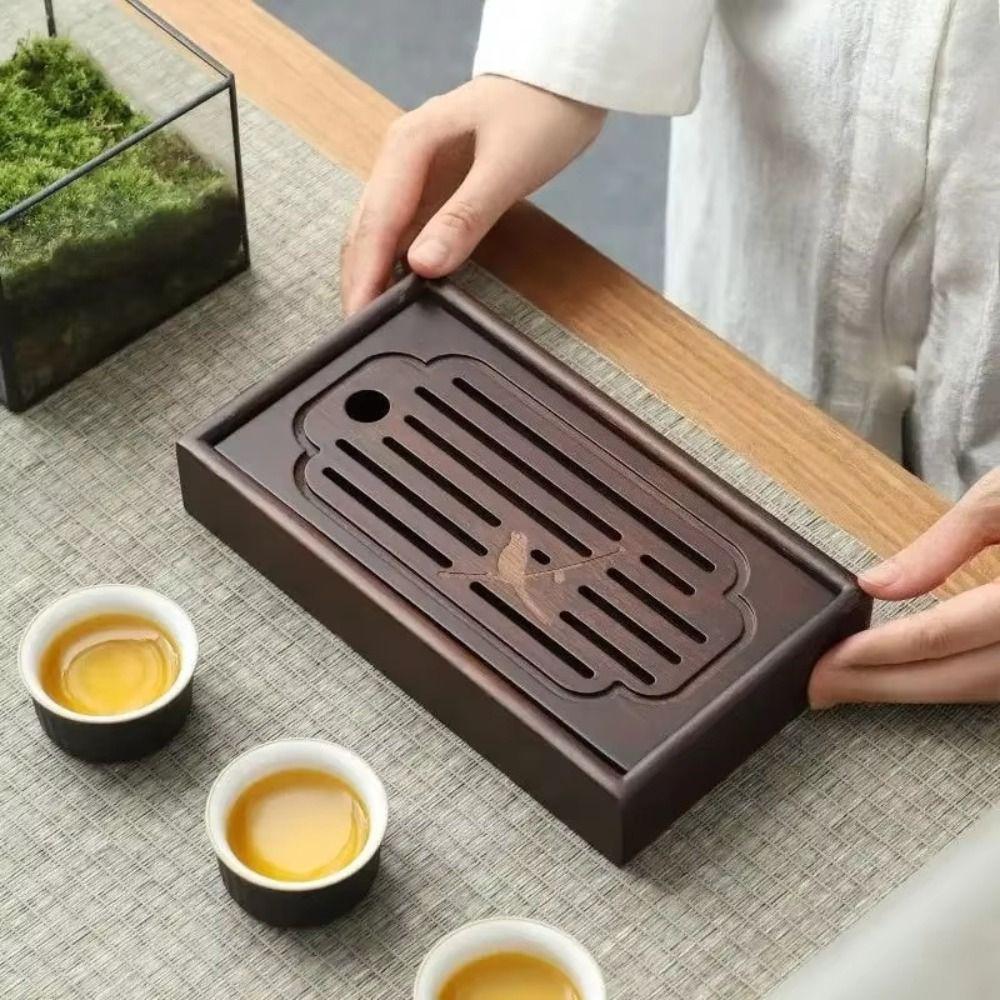 Natural Bamboo Tea Drainage Board Simple Bamboo Tea Tray Chinese Tea Tray Tea Enthusiast