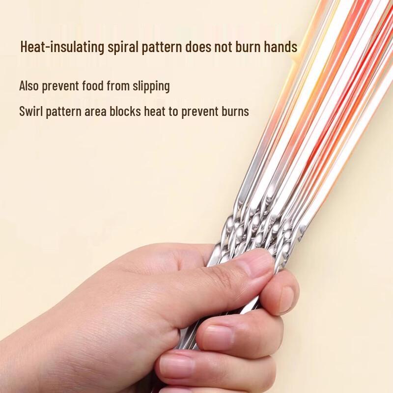 Mei Chu 33cm Steel BBQ Skewers