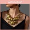 Geometric Animal Pendant Necklace Earring Set For Women With Handcrafted Metal Design