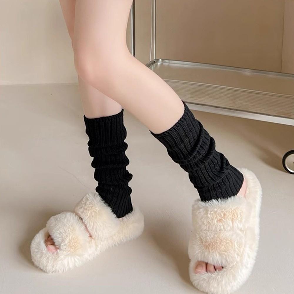 Kältefeste lange Socken Häkel-Fußwärmersocke Neue Stulpen Herbst Winter