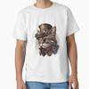 Steampunk Cat Illustration Classic Tshirt Made In Usaaus Tshirt S2xl