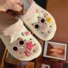 Cute Palette Style Shoe Charms Accessories Perfect for Clogs Slide Sandals Garden Shoe Decoration Buckles Pins Summer Gifts