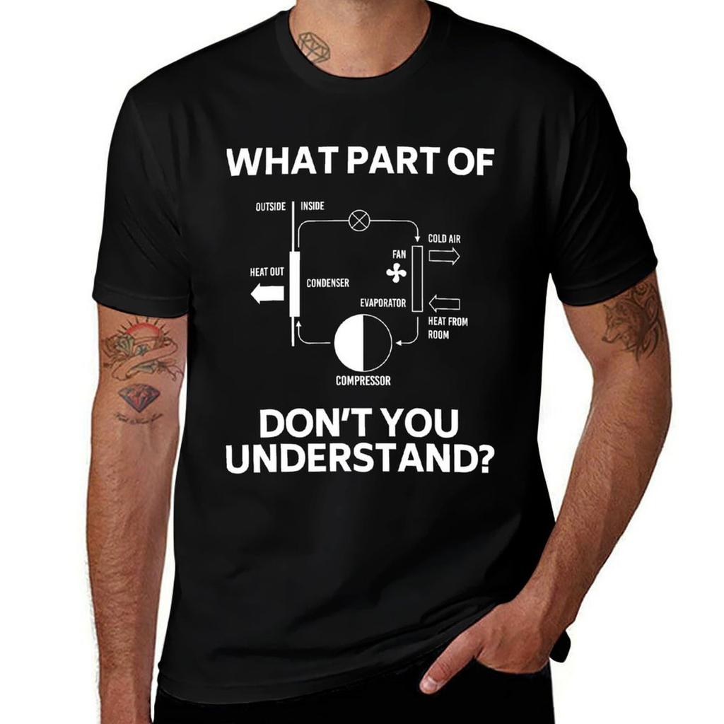 What Part Dont You Understand Funny HVAC Tech Technician TShirt Durable Work Wear TShirt