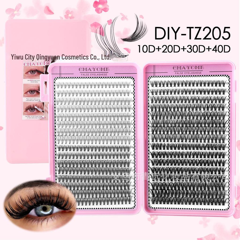 Set Extensii Gene False Natural D Curl 8-18mm - Gene Tip Cluster Segmentat DIY