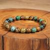 Vintage Natural Stone Bracelet For Women Men Tiger Eye Stone Beads Elastic Chain Bangle Fashion Jewelry Accessories