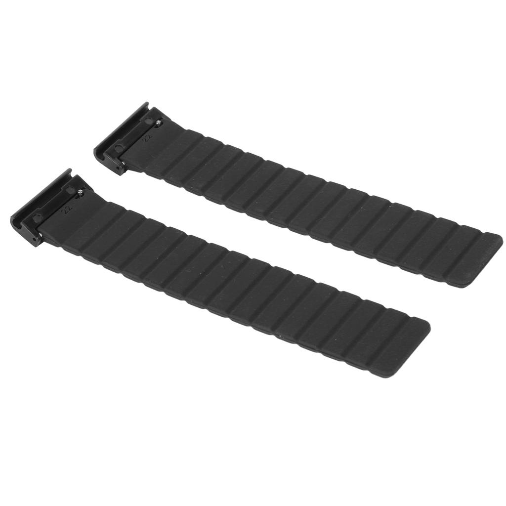 Magnetic Watch Band 26mm Sweat Proof Silicone Watch Strap Quick Release Watchband for Vertix 2 Black