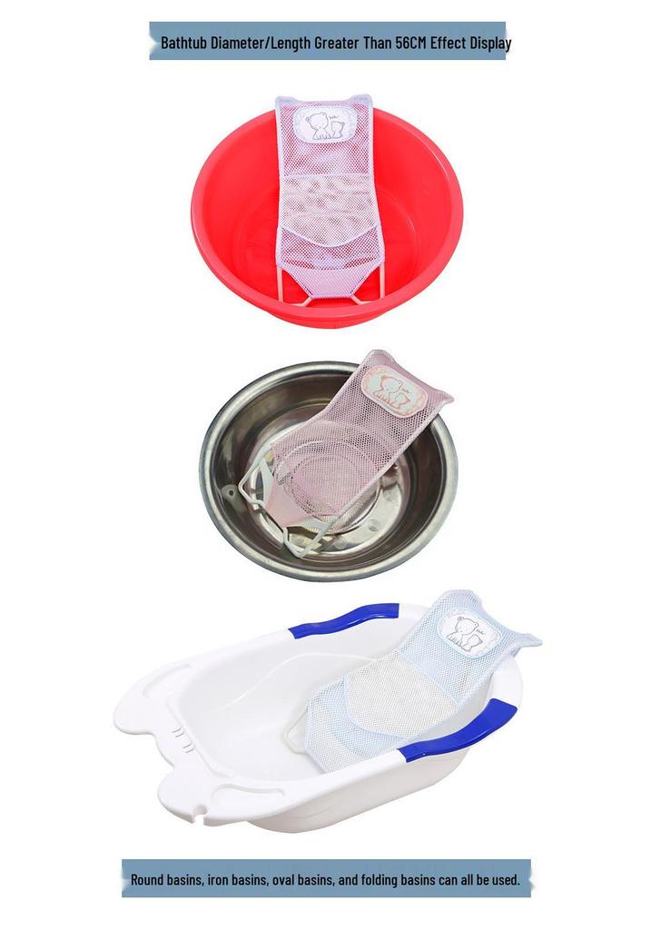 Universal Baby Bathtub Mesh Support: Newborn Bath Net for Sitting & Lying