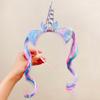 Unicorn Headband for Children Girls Headband Band Pink Satin Sash Cute Stylish Accessories Goods Miscellaneous Birthday Party Event Celebration
