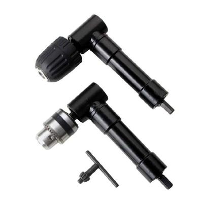 Electric Drill Right Angle Chuck Corner Tool 90 Degrees Conversion Black Metal