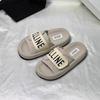 Thick-soled Slippers Women's Summer Internet Celebrity Outer Wear Fashion Letters 2025 Indoor Home Non-slip, Cool Slippers