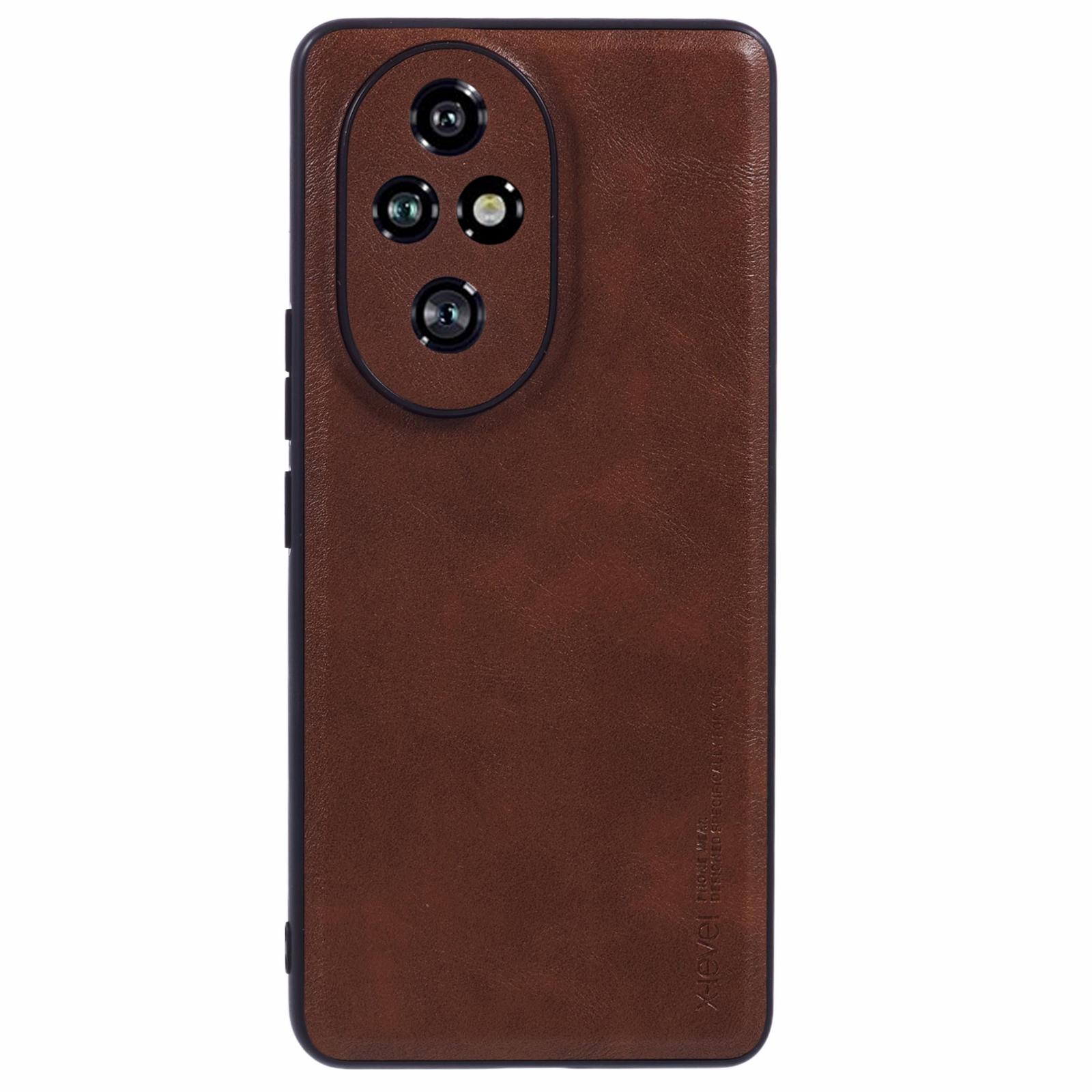 

Bojue-3 Series For Honor 200 Pro 5G Case PU Leather+PC+TPU Business Back Cover Brown