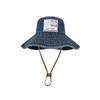 Retro Washed Denim Fishing Cap Women'S Large Brim Sunshade Hat Face Slimming Uv Protection Baseball Cap Stylish Korean Version