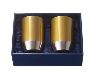 Marutatsu Grand Gold Ensemble Cadeau Vide 36502 Gobelet, 400ml, (Paire)